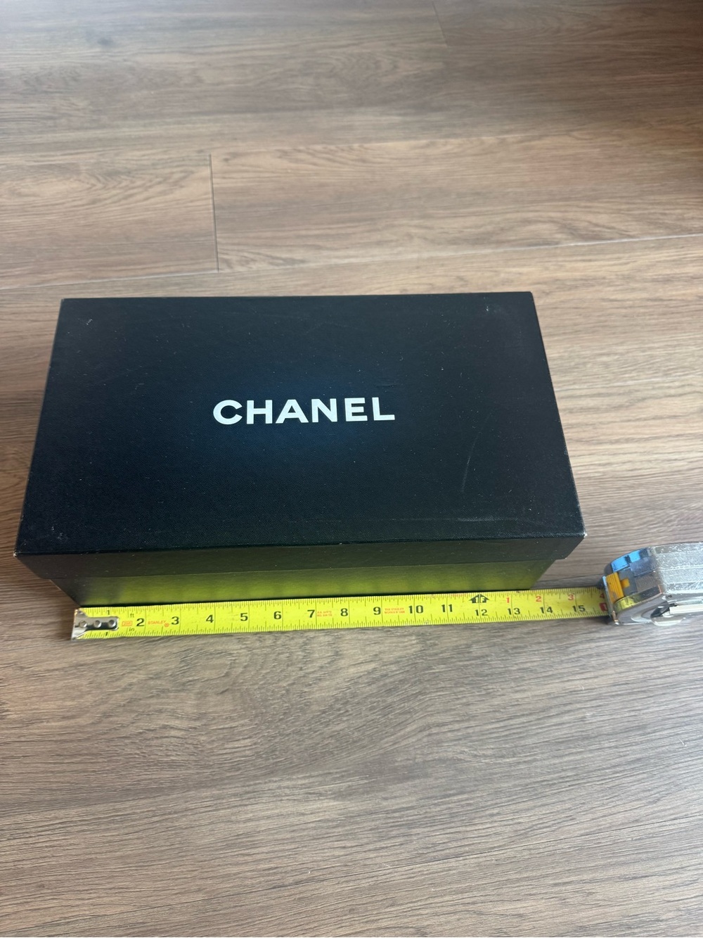 CHANEL Black Gift Box with White Logo